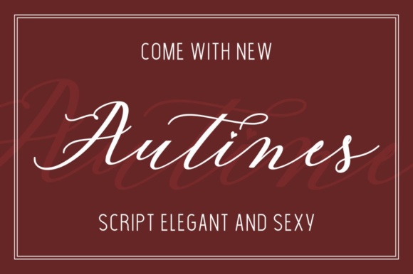 Autines Font: A Feminine Script for Modern Designs