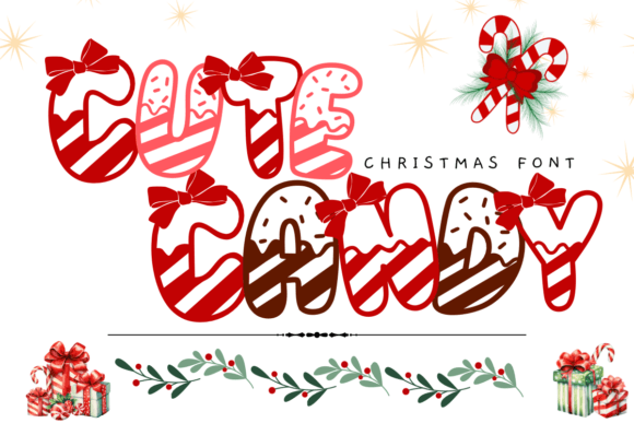 Cute Candy Font: A Sweet Touch for Christmas and Beyond