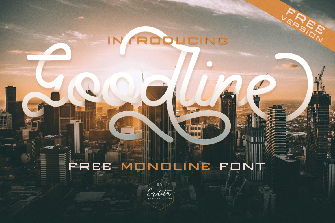 Goodline Font: A Monoline Typeface with Modern Grace