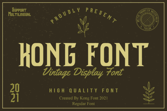 Kong Font: Adding Vintage Boldness to Modern Design