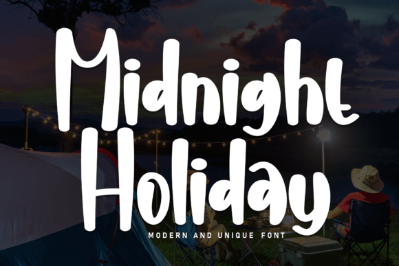 Midnight Holiday Font: A Handwritten Typeface for Modern Brands