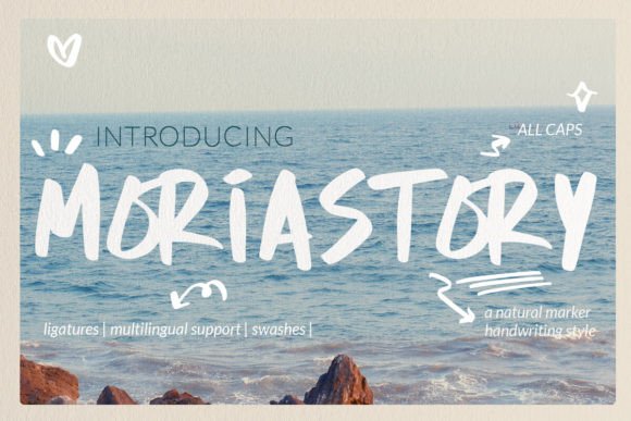 Moria Story Font: Capture the Flow of Natural Handwriting