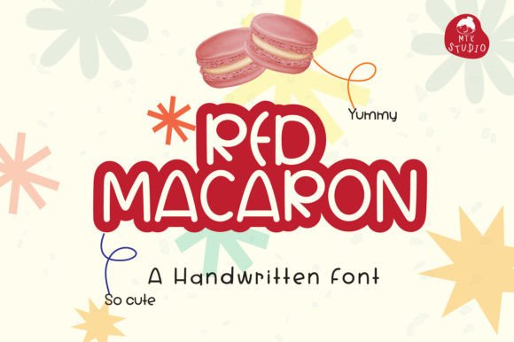 Red Macaron Font: A Sweet Touch for Creative Projects