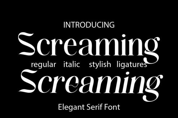 Screaming Font: Where Elegance Meets Bold Statement