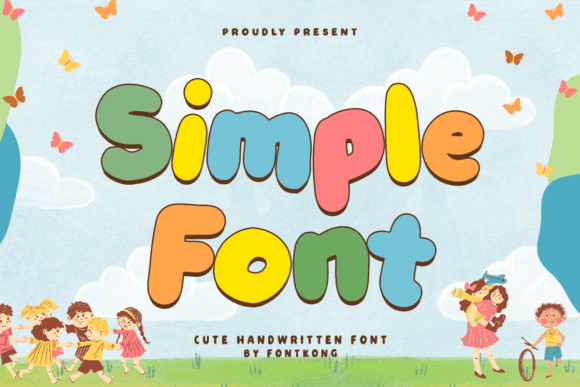 Simple Font: A Playful Typeface for Creative and Commercial Projects
