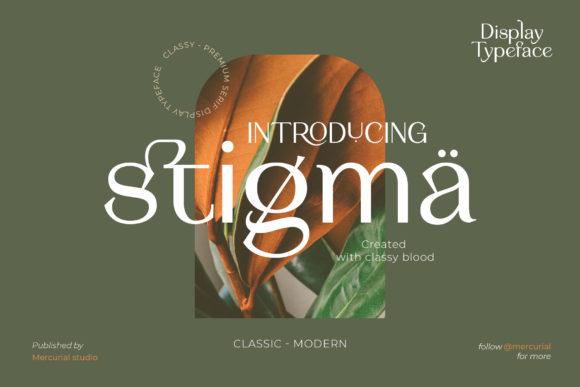 Stigma Font: A Display Typeface for Bold Visual Statements