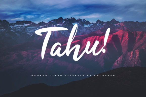 Tahu Font: A Bold Handwritten Typeface for Modern Branding