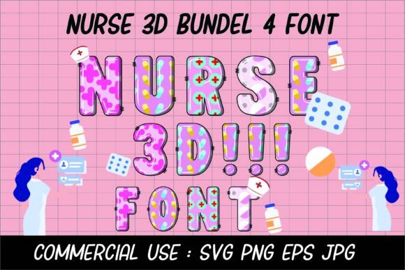 The Nurse 3D Font: Clarity and Style for Modern Designs