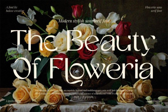 The Soft, Modern Elegance of the Floweria Font