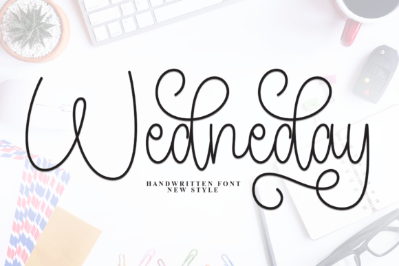 Wednesday Font: A Stylish Handwritten Script for Modern Designers